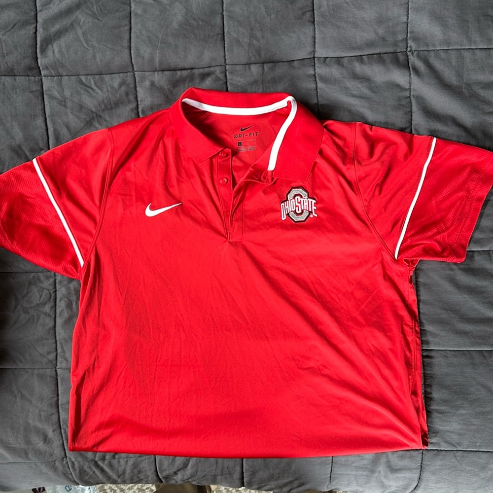 Official Ohio State team polo dri fit size large